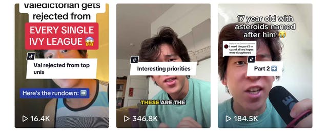 What a Popular TikTok Channel Reveals About the Stress of College Admissions